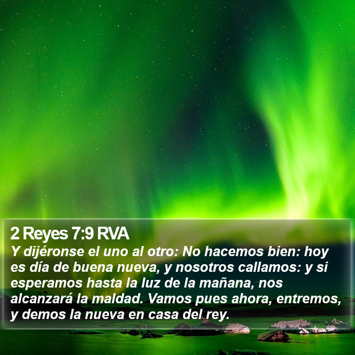 2 Reyes 7:9 RVA Bible Study