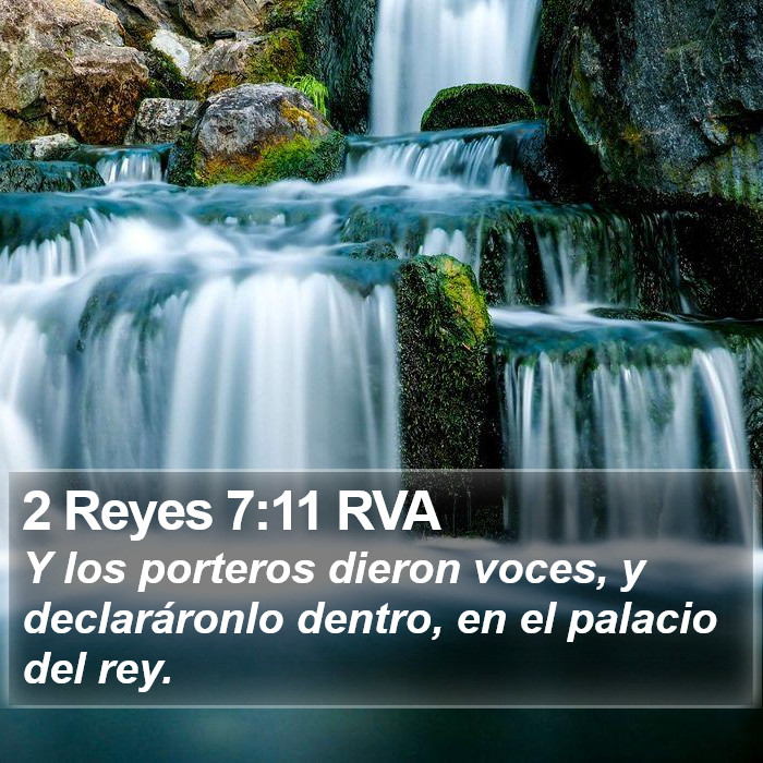 2 Reyes 7:11 RVA Bible Study