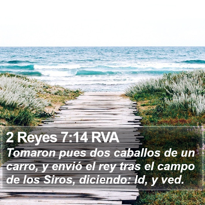 2 Reyes 7:14 RVA Bible Study