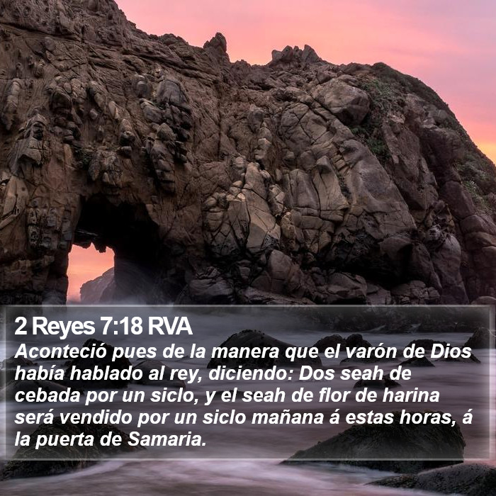 2 Reyes 7:18 RVA Bible Study