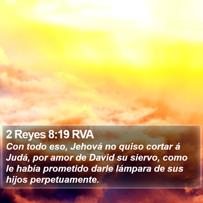 2 Reyes 8:19 RVA Bible Study