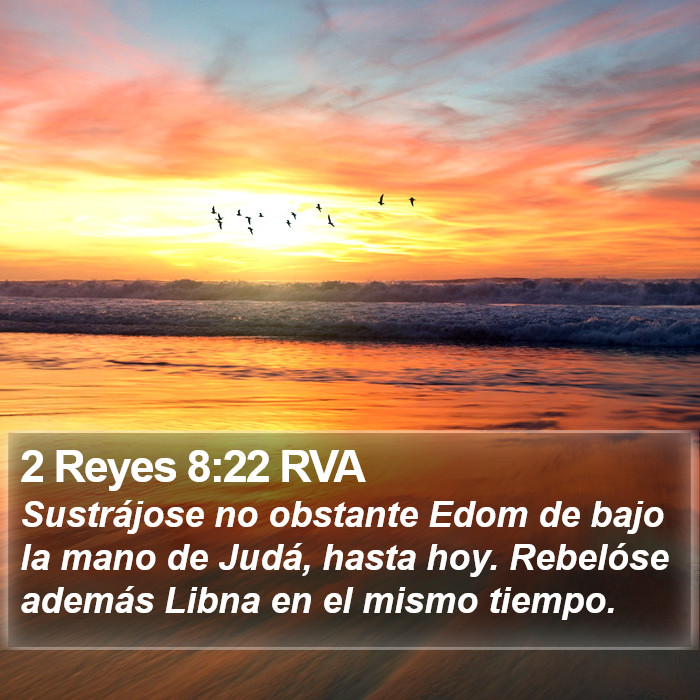 2 Reyes 8:22 RVA Bible Study