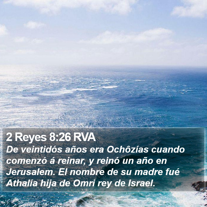 2 Reyes 8:26 RVA Bible Study