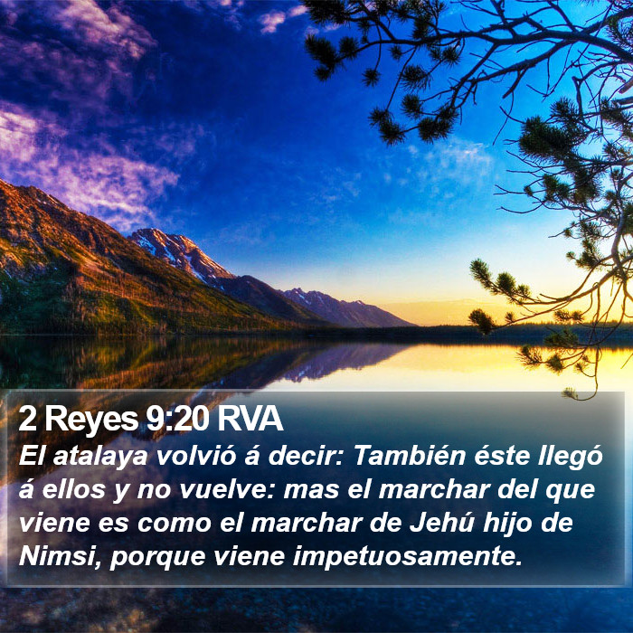 2 Reyes 9:20 RVA Bible Study