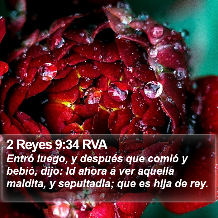 2 Reyes 9:34 RVA Bible Study