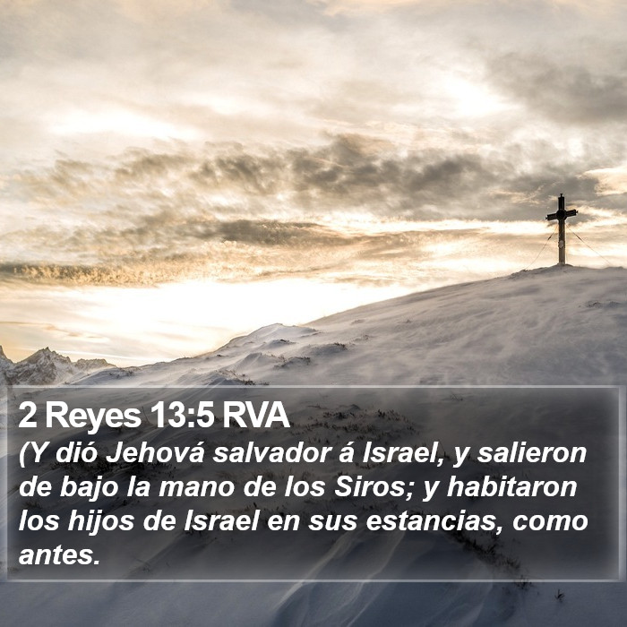 2 Reyes 13:5 RVA Bible Study