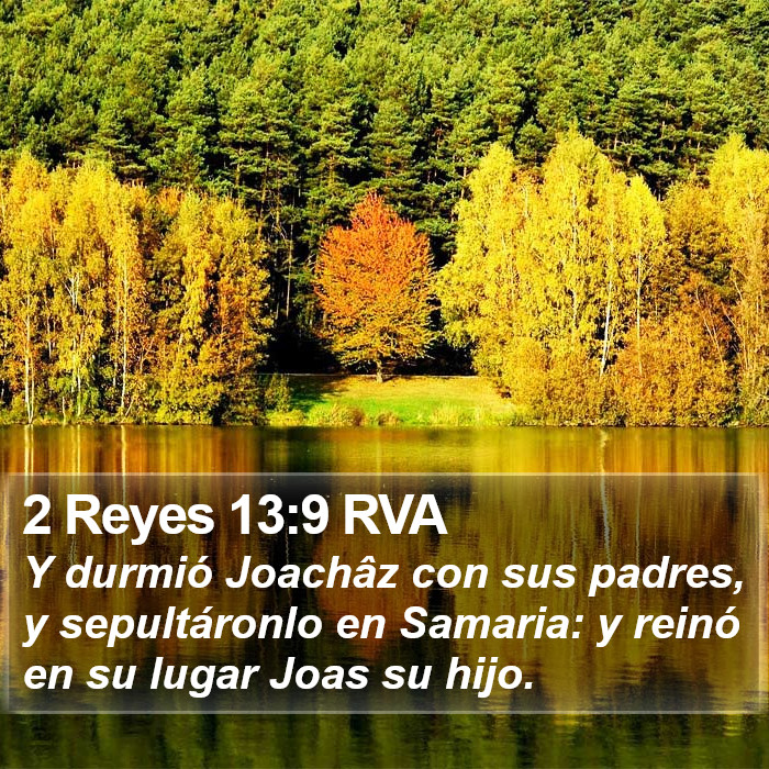 2 Reyes 13:9 RVA Bible Study