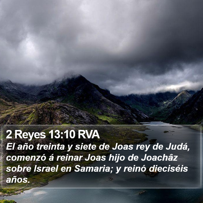 2 Reyes 13:10 RVA Bible Study