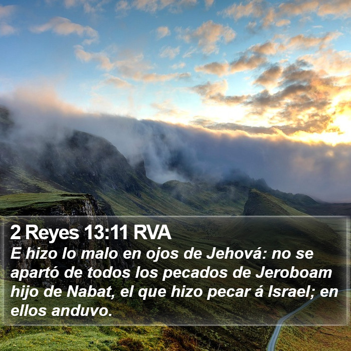 2 Reyes 13:11 RVA Bible Study