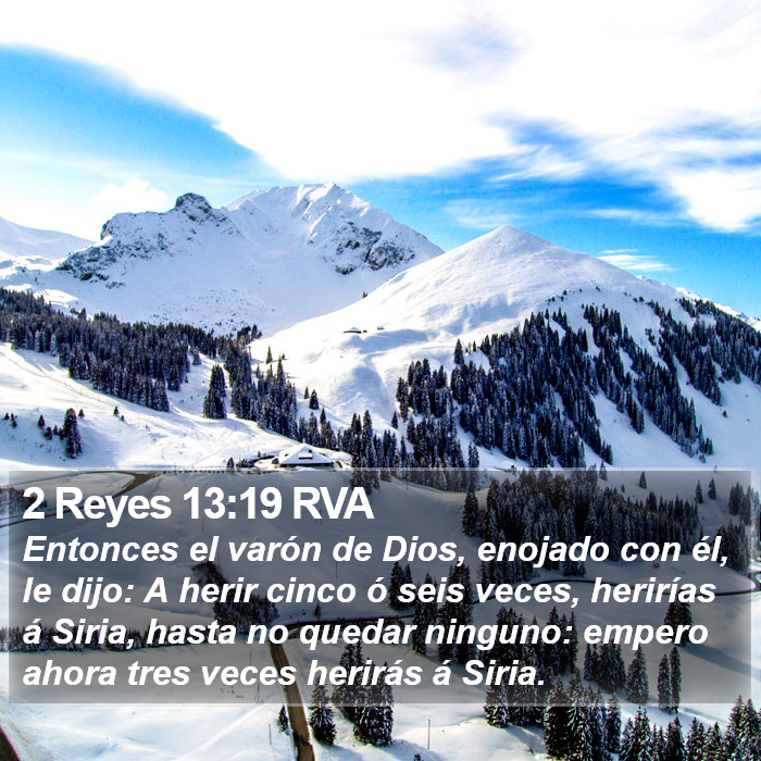 2 Reyes 13:19 RVA Bible Study