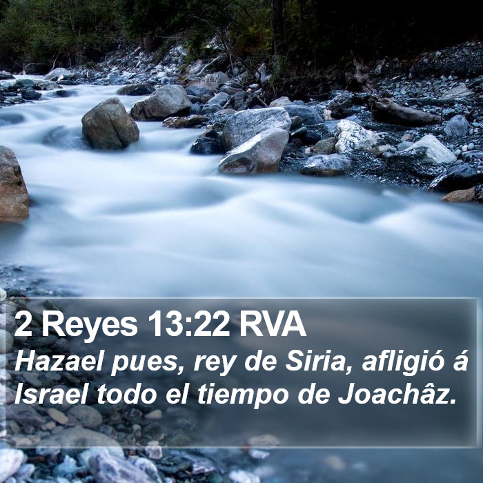 2 Reyes 13:22 RVA Bible Study