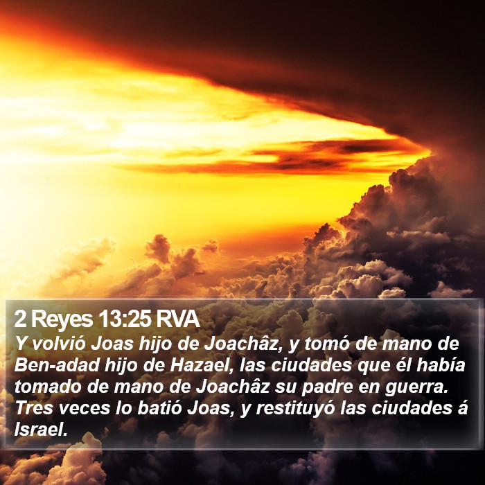 2 Reyes 13:25 RVA Bible Study