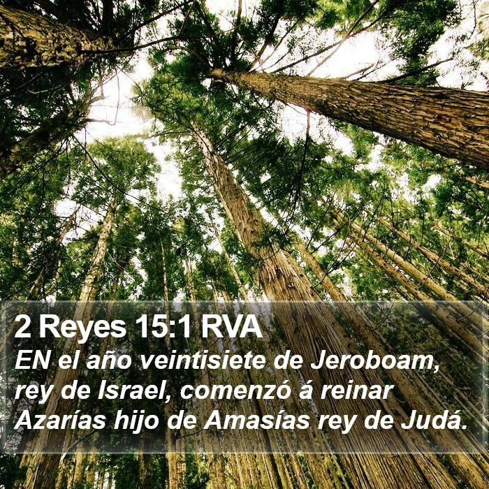 2 Reyes 15:1 RVA Bible Study