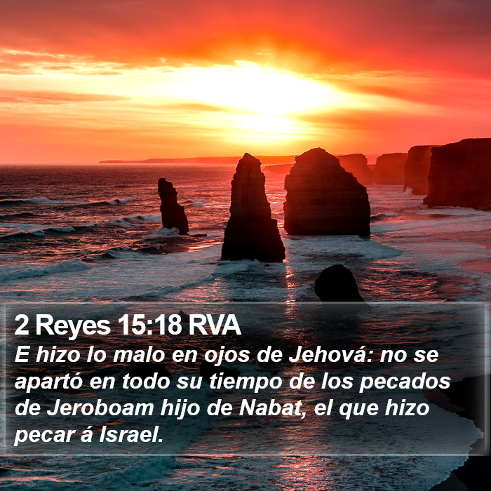 2 Reyes 15:18 RVA Bible Study