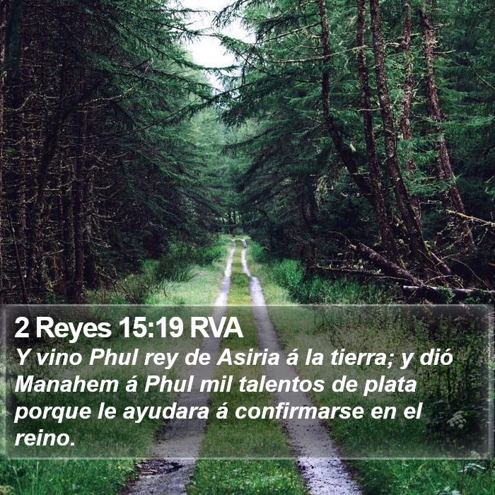 2 Reyes 15:19 RVA Bible Study