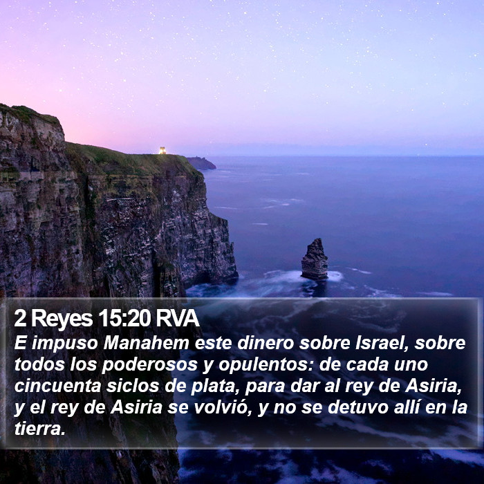 2 Reyes 15:20 RVA Bible Study