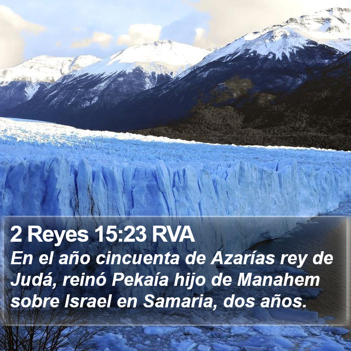 2 Reyes 15:23 RVA Bible Study