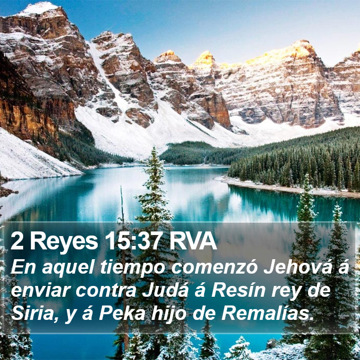 2 Reyes 15:37 RVA Bible Study