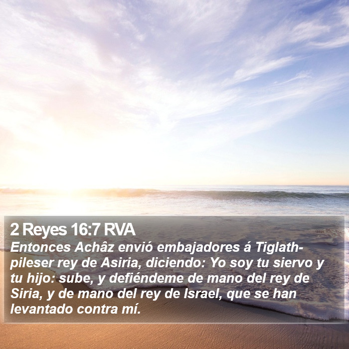 2 Reyes 16:7 RVA Bible Study