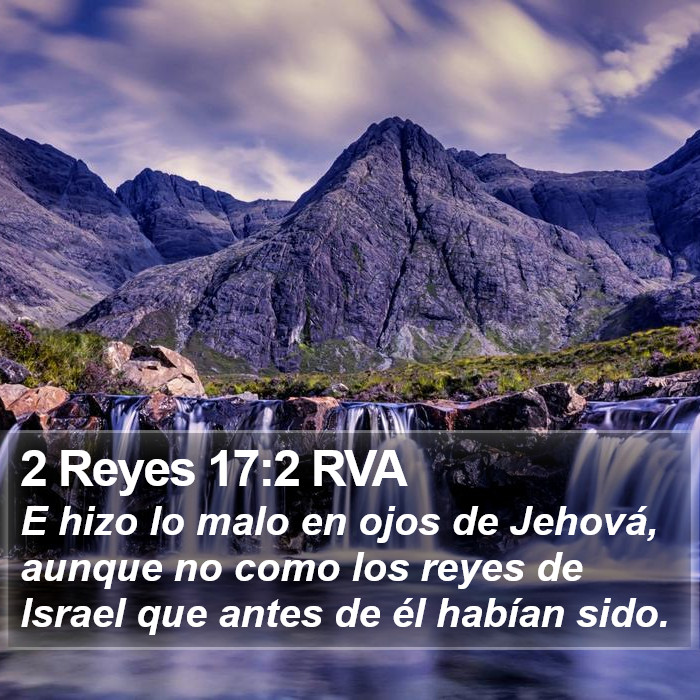 2 Reyes 17:2 RVA Bible Study