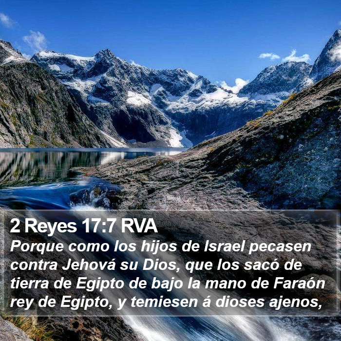 2 Reyes 17:7 RVA Bible Study