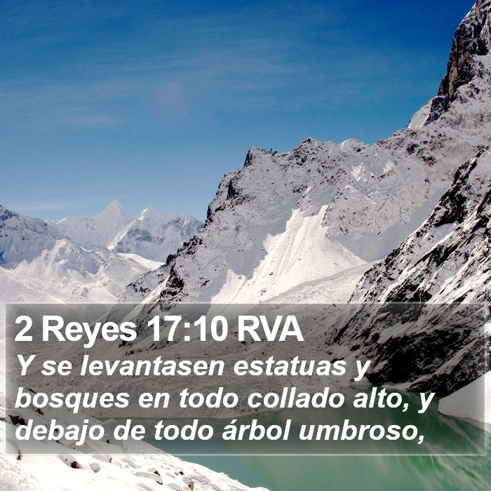 2 Reyes 17:10 RVA Bible Study