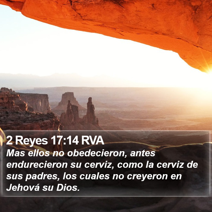 2 Reyes 17:14 RVA Bible Study