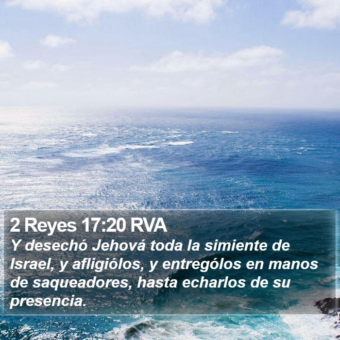 2 Reyes 17:20 RVA Bible Study