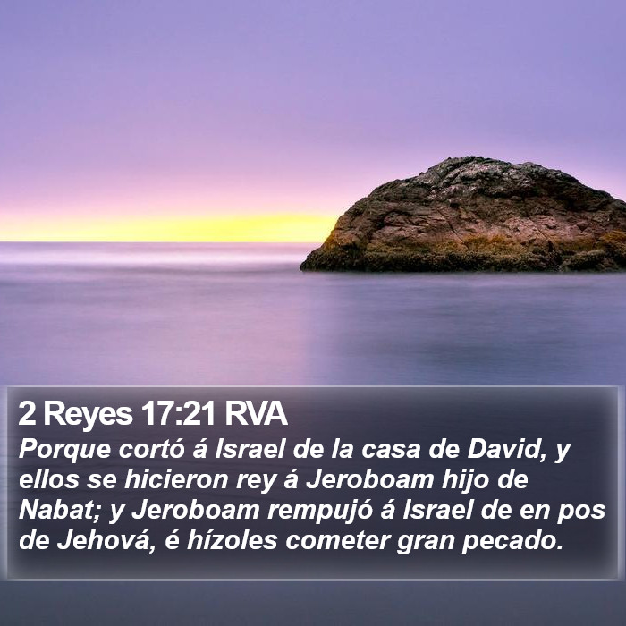 2 Reyes 17:21 RVA Bible Study