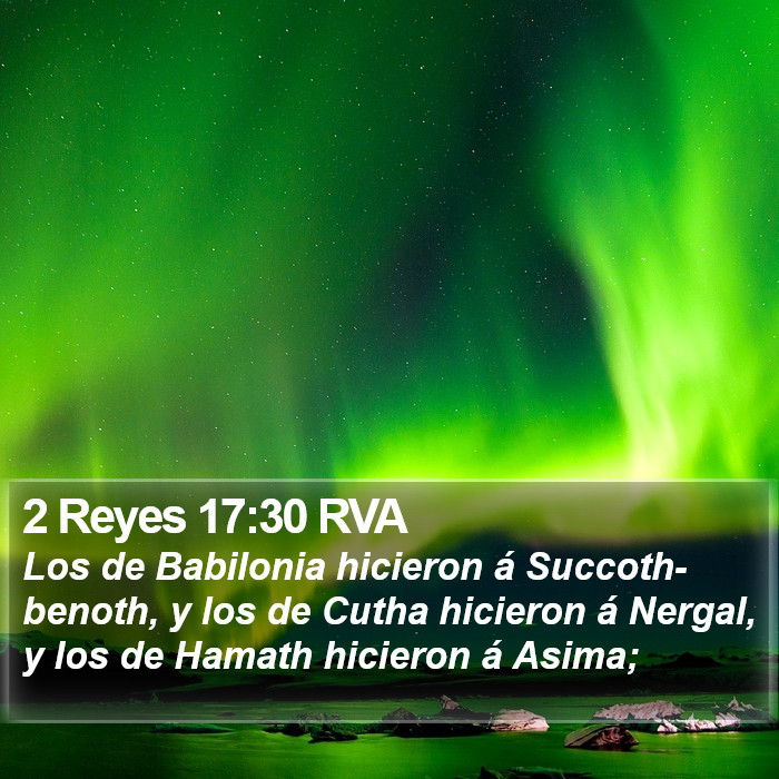 2 Reyes 17:30 RVA Bible Study