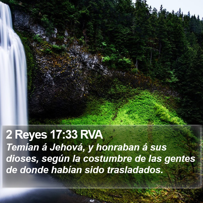 2 Reyes 17:33 RVA Bible Study