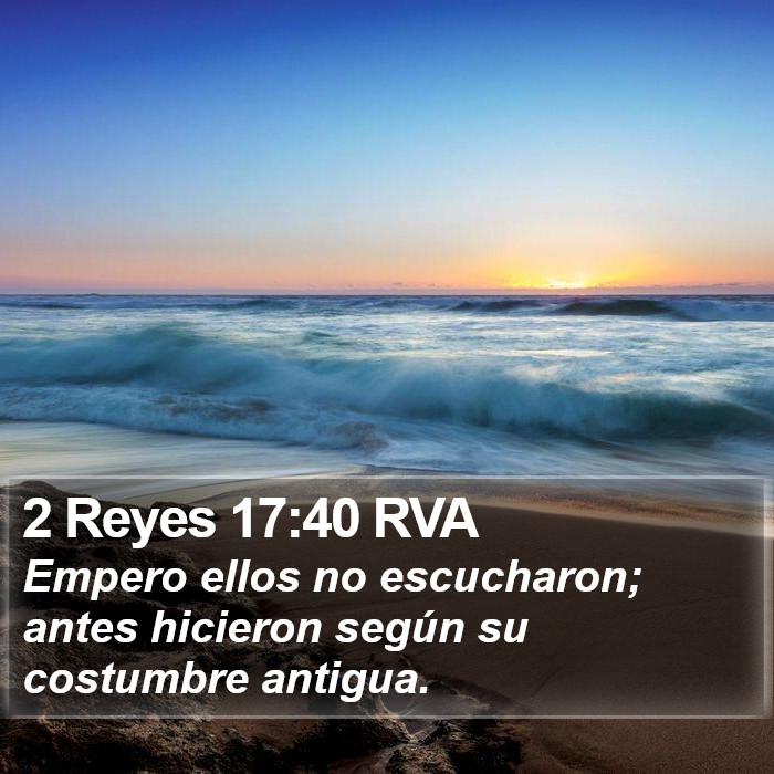 2 Reyes 17:40 RVA Bible Study