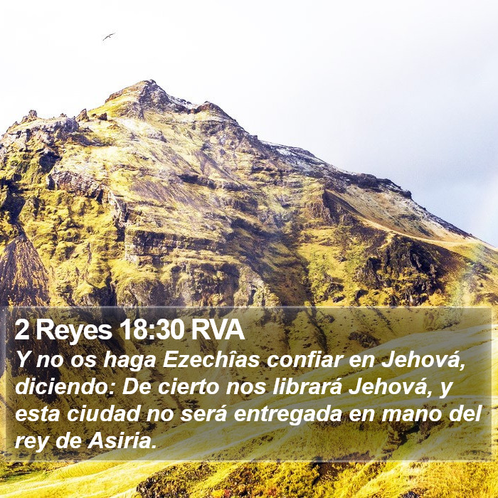 2 Reyes 18:30 RVA Bible Study