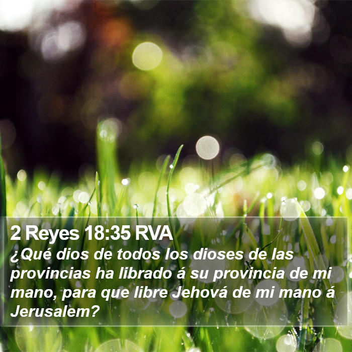 2 Reyes 18:35 RVA Bible Study