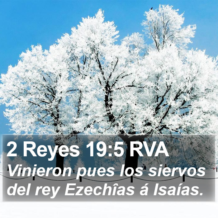 2 Reyes 19:5 RVA Bible Study