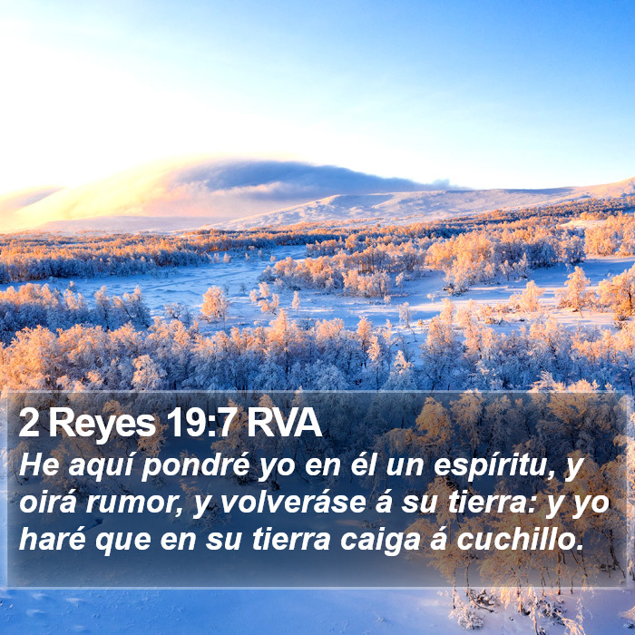 2 Reyes 19:7 RVA Bible Study