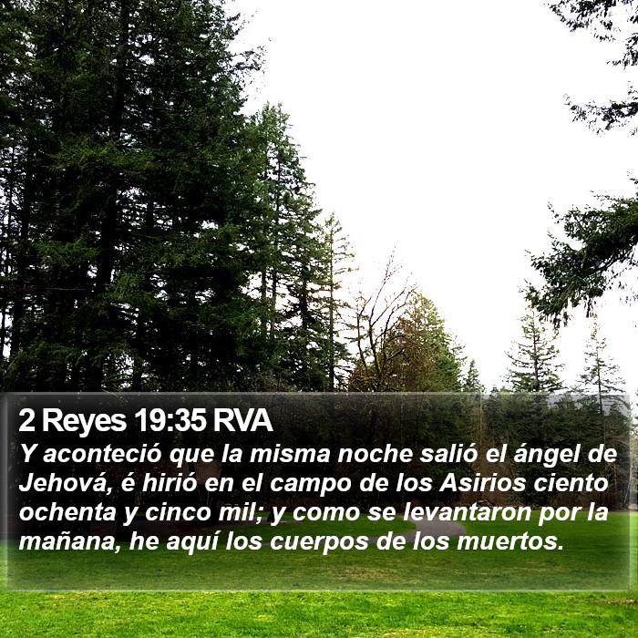 2 Reyes 19:35 RVA Bible Study