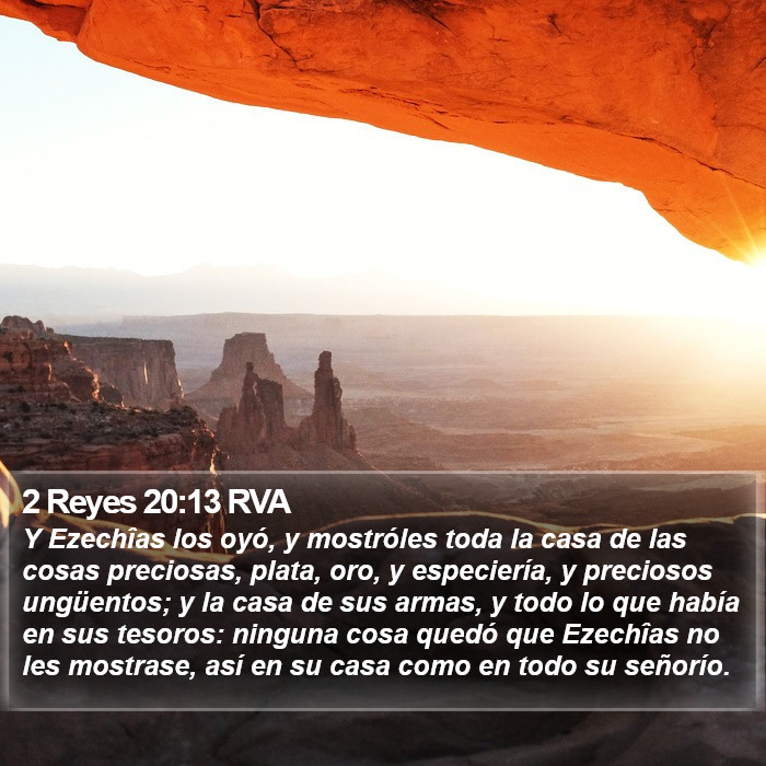 2 Reyes 20:13 RVA Bible Study