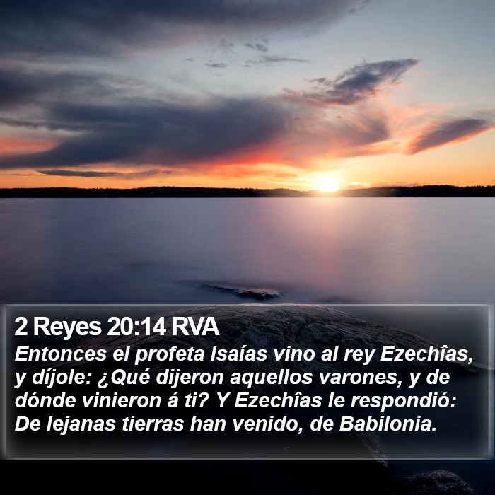 2 Reyes 20:14 RVA Bible Study