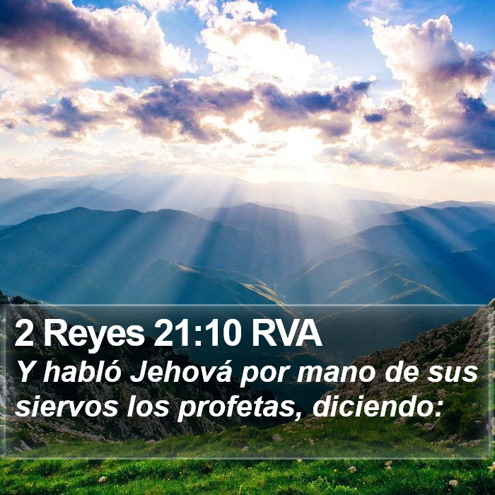 2 Reyes 21:10 RVA Bible Study