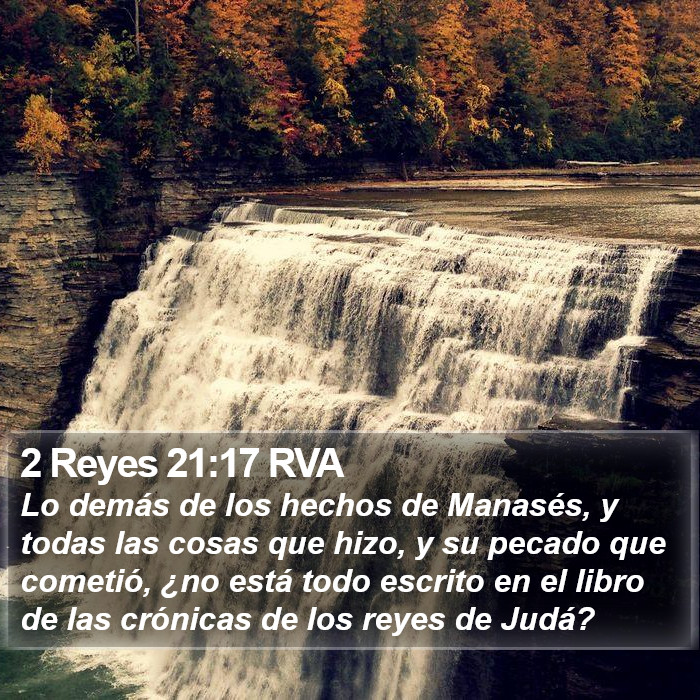 2 Reyes 21:17 RVA Bible Study