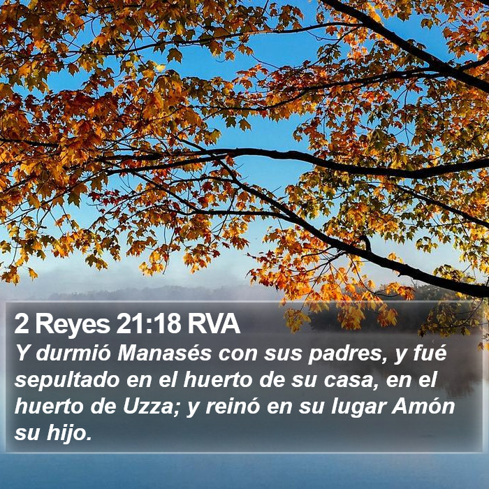 2 Reyes 21:18 RVA Bible Study