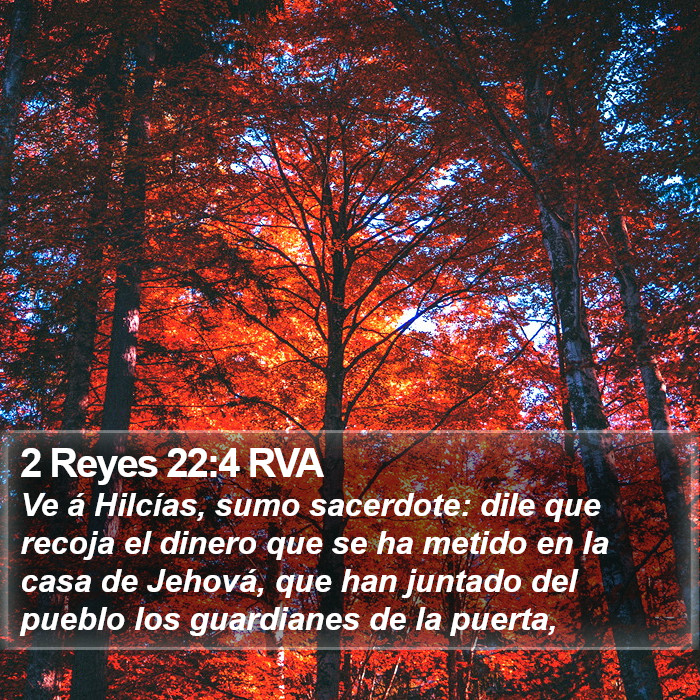 2 Reyes 22:4 RVA Bible Study