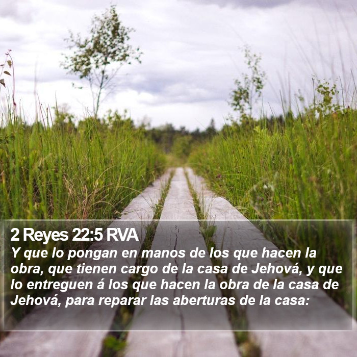2 Reyes 22:5 RVA Bible Study