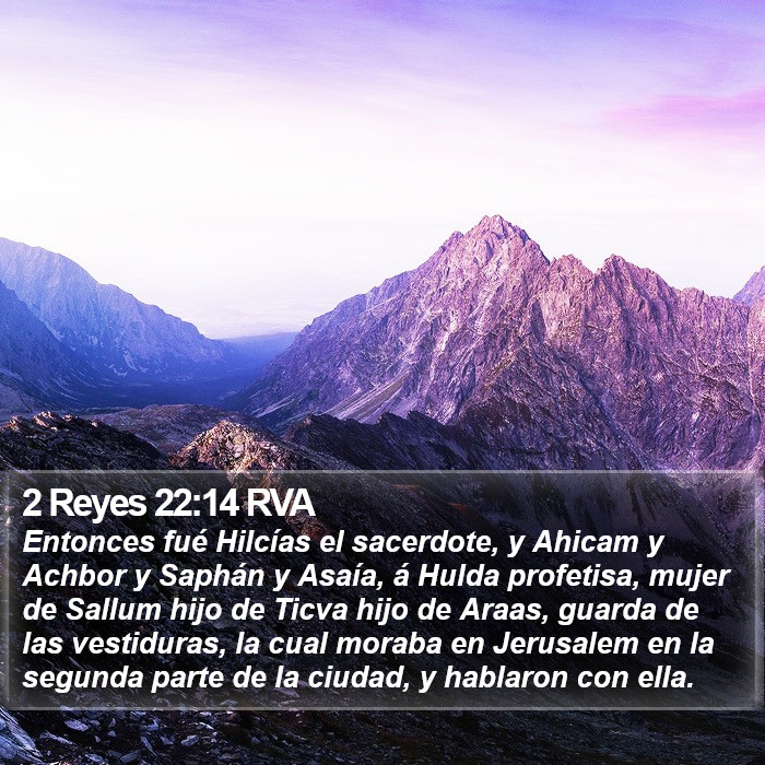 2 Reyes 22:14 RVA Bible Study