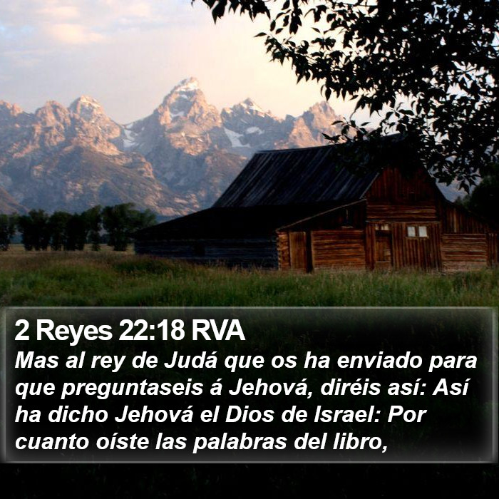 2 Reyes 22:18 RVA Bible Study