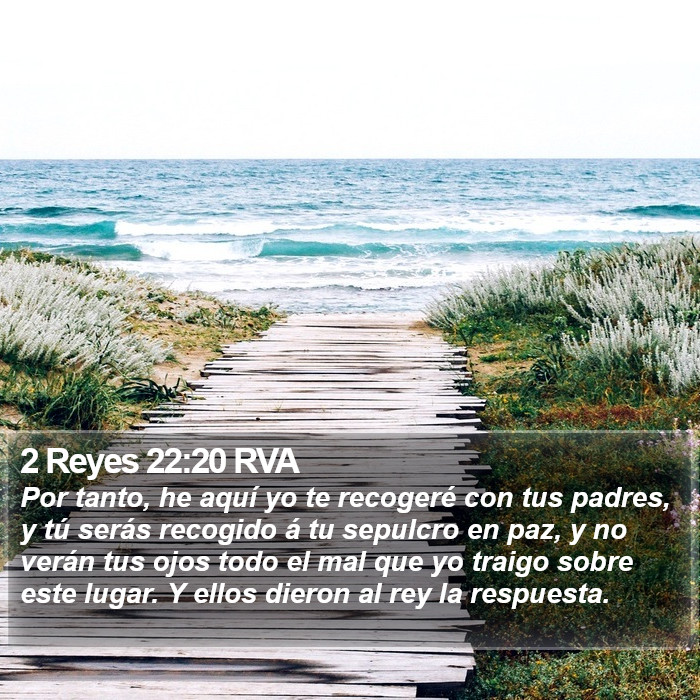2 Reyes 22:20 RVA Bible Study