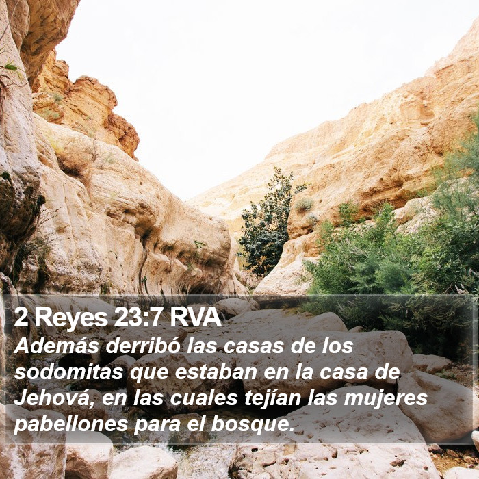 2 Reyes 23:7 RVA Bible Study