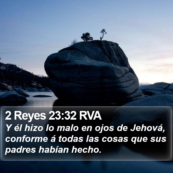 2 Reyes 23:32 RVA Bible Study