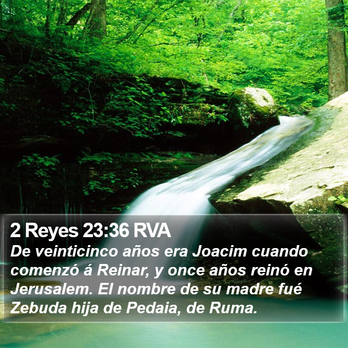 2 Reyes 23:36 RVA Bible Study